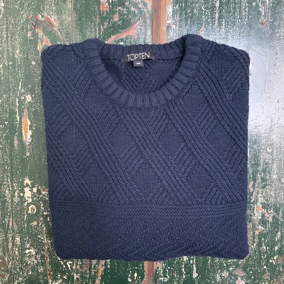 Cable Knit Crewneck Sweater | Made in Korea - Picture 6 of 6